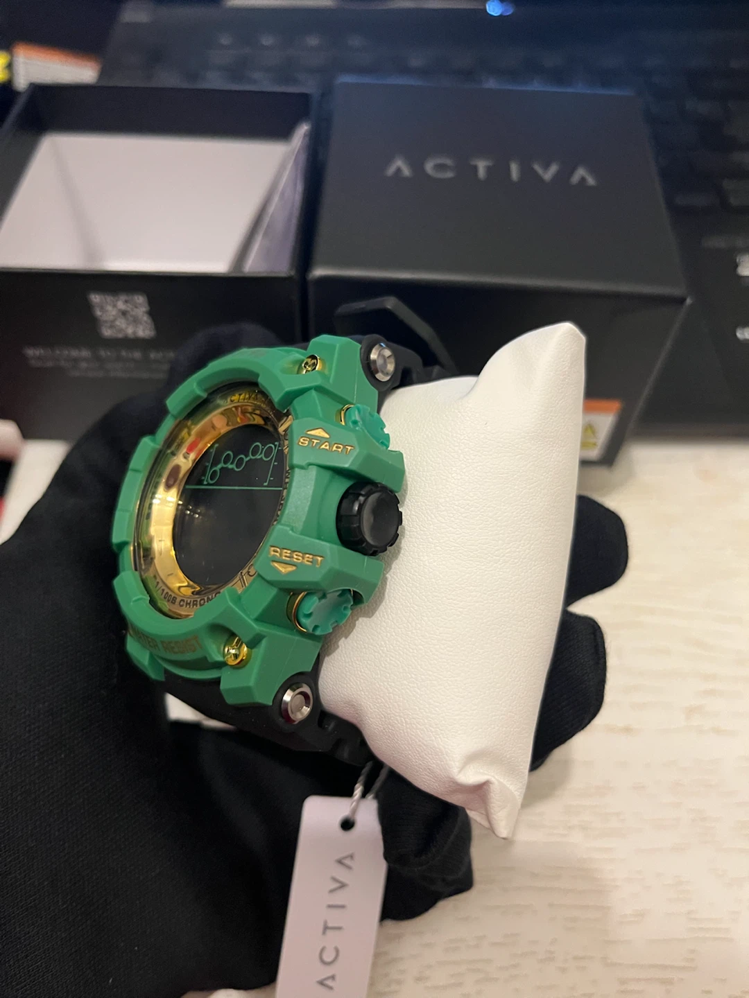 Activa X Invicta Summit 50mm Green Gold Digital Watch - photo 3