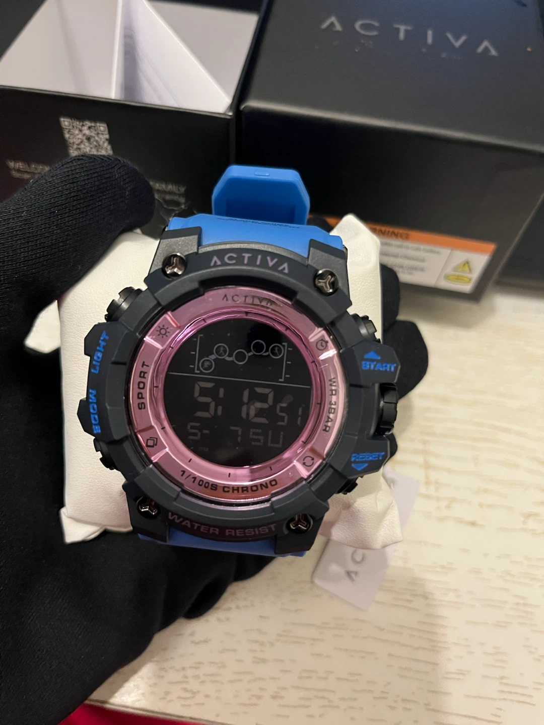 Activa X Invicta Summit 50mm Blue Pink Digital Watch