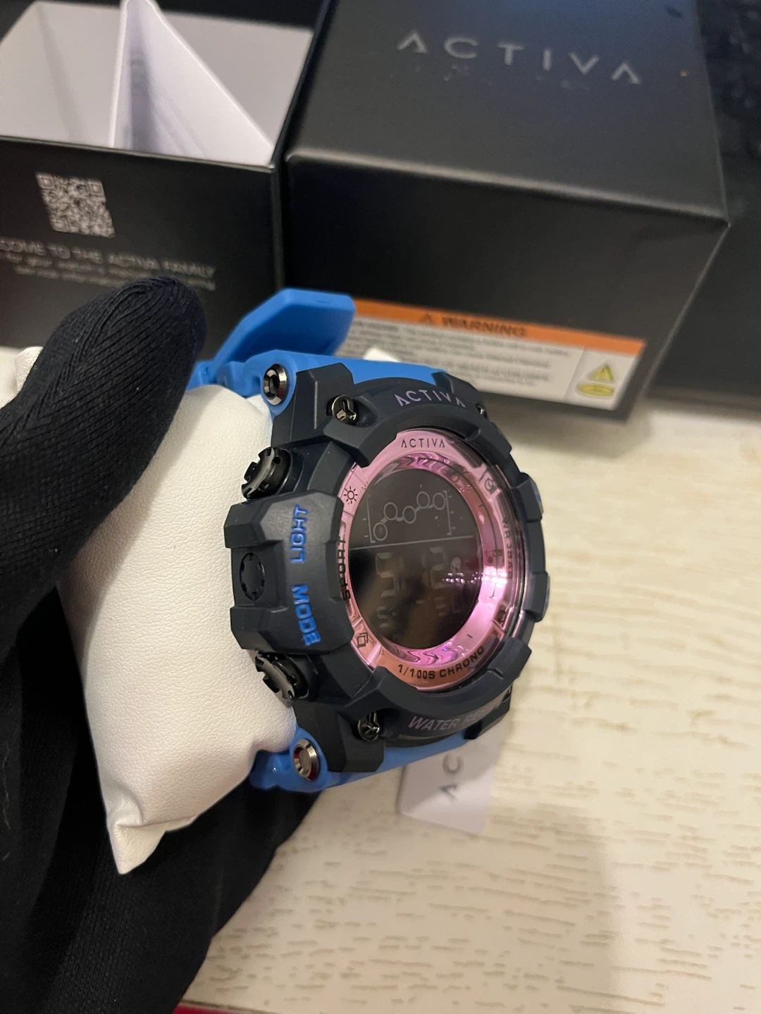 Activa X Invicta Summit 50mm Blue Pink Digital Watch - photo 2