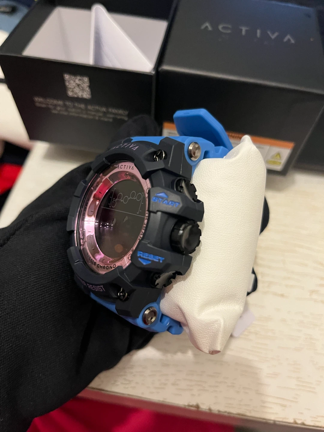 Activa X Invicta Summit 50mm Blue Pink Digital Watch - photo 3