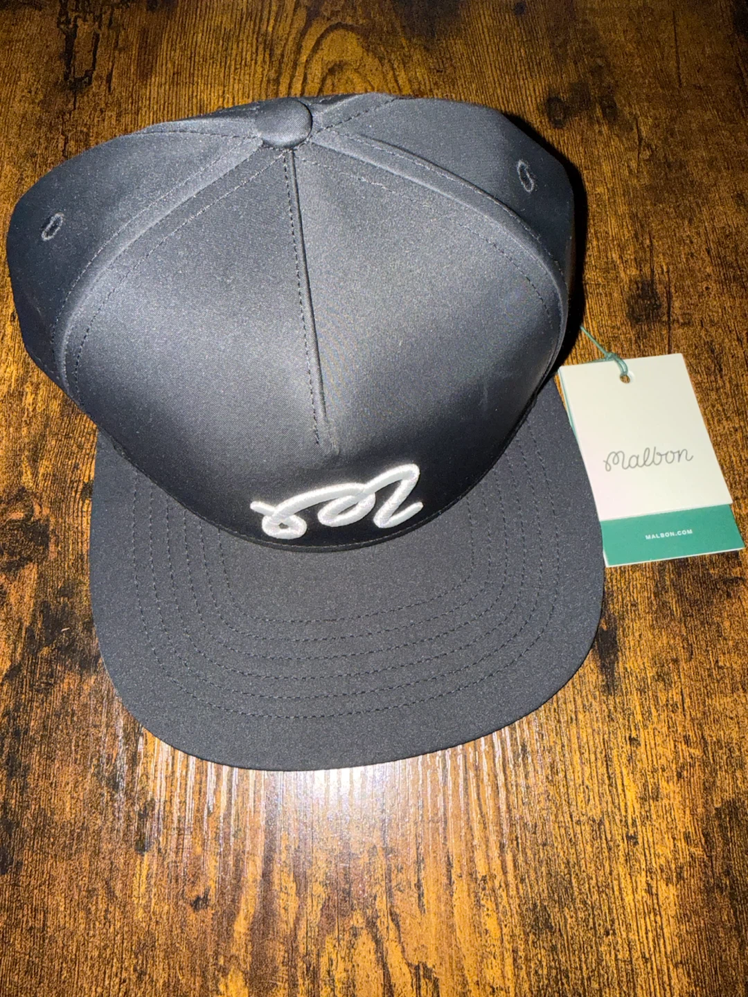 Malbon Golf - Snap Back Satiny Canvas Cap