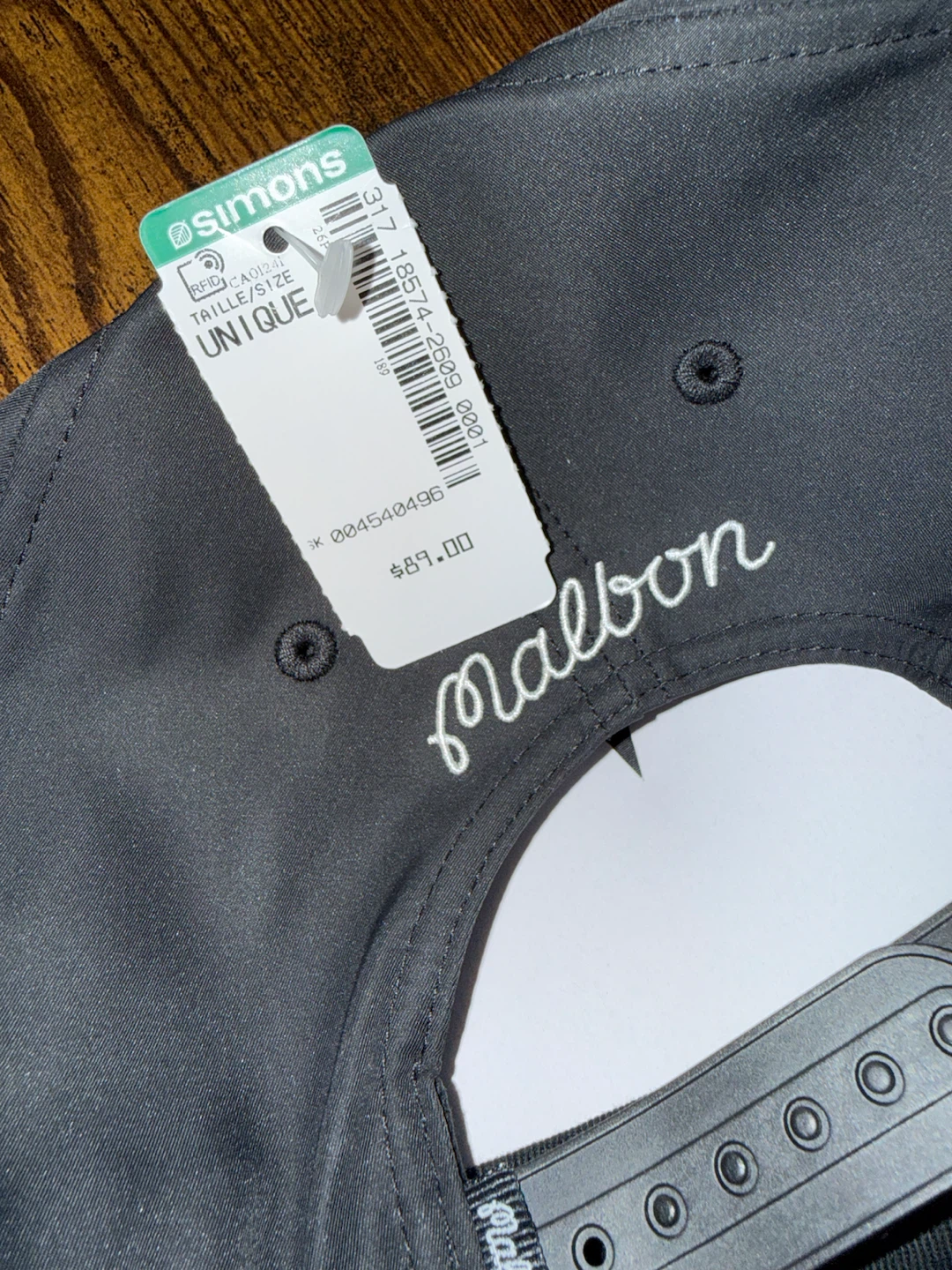 Malbon Golf - Snap Back Satiny Canvas Cap - photo 2