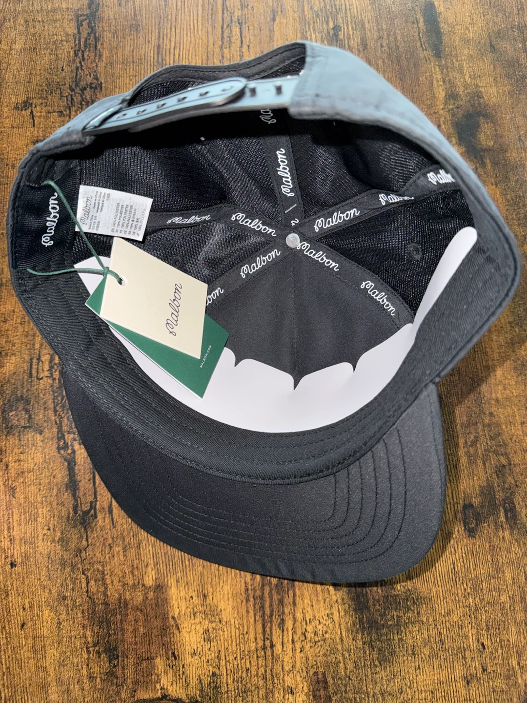 Malbon Golf - Snap Back Satiny Canvas Cap - photo 4