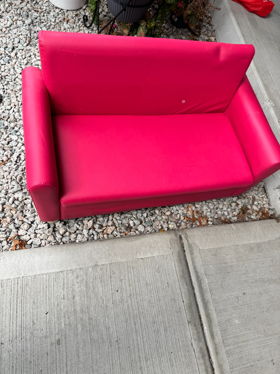 Kids Pink Couch with Storage - photo 2