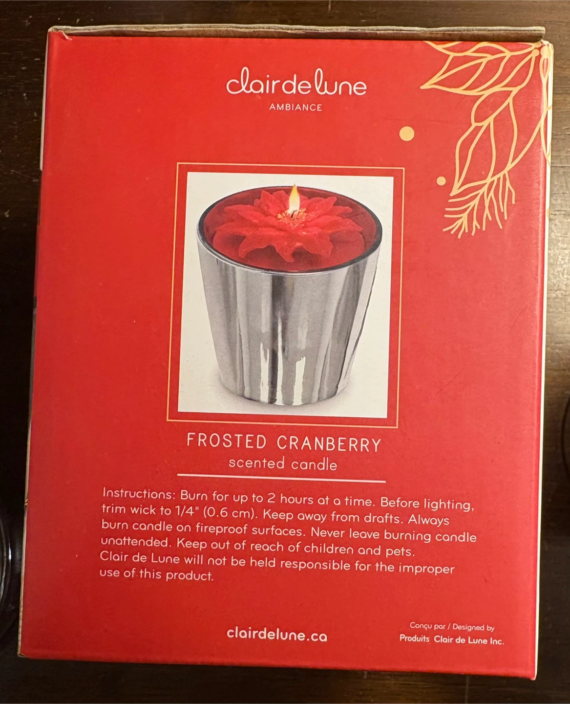 ✨✨Clair de Lune Frosted Cranberry Scented Candle - photo 3