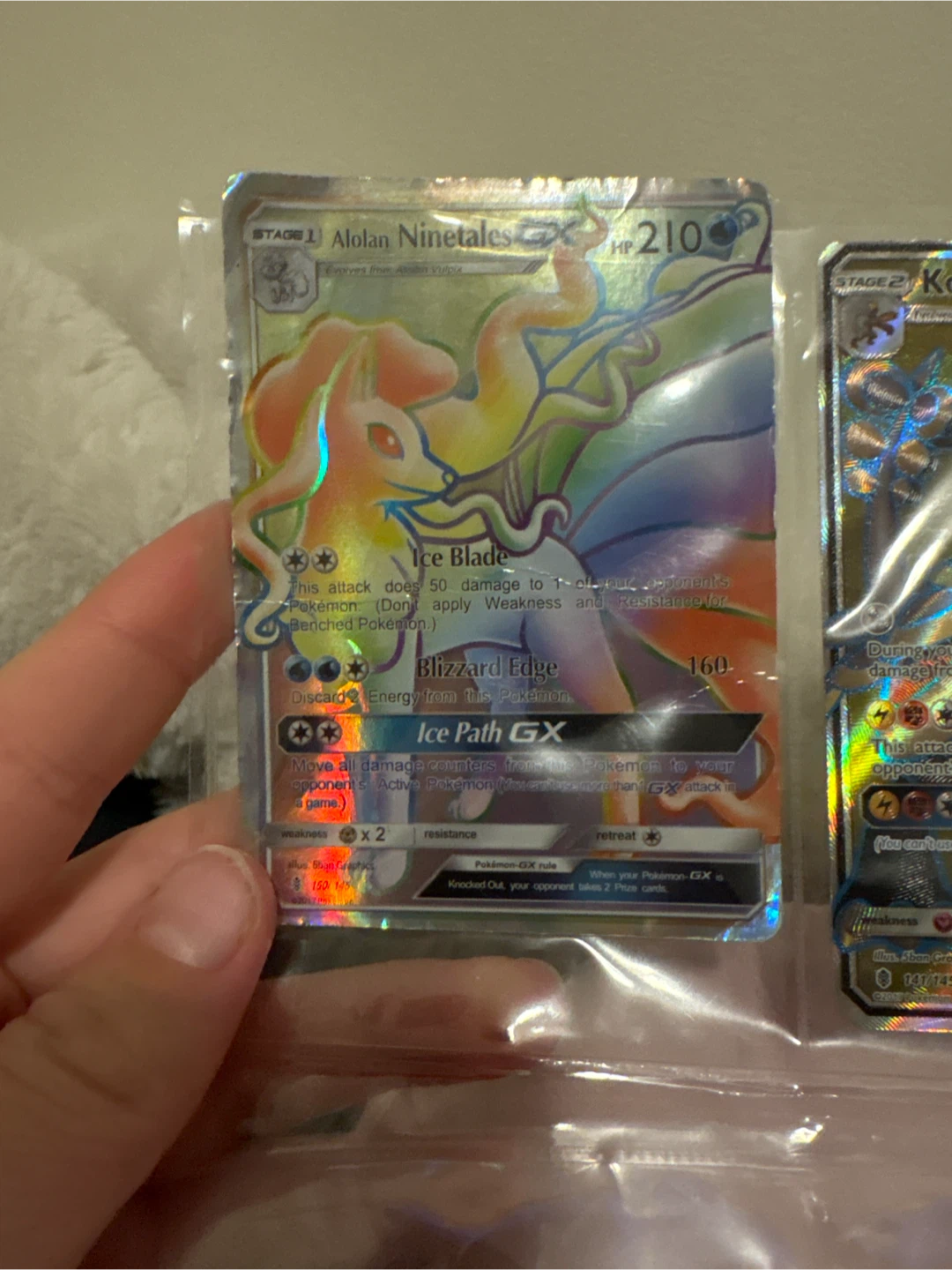 Alolan Ninetales GX Pokémon Card