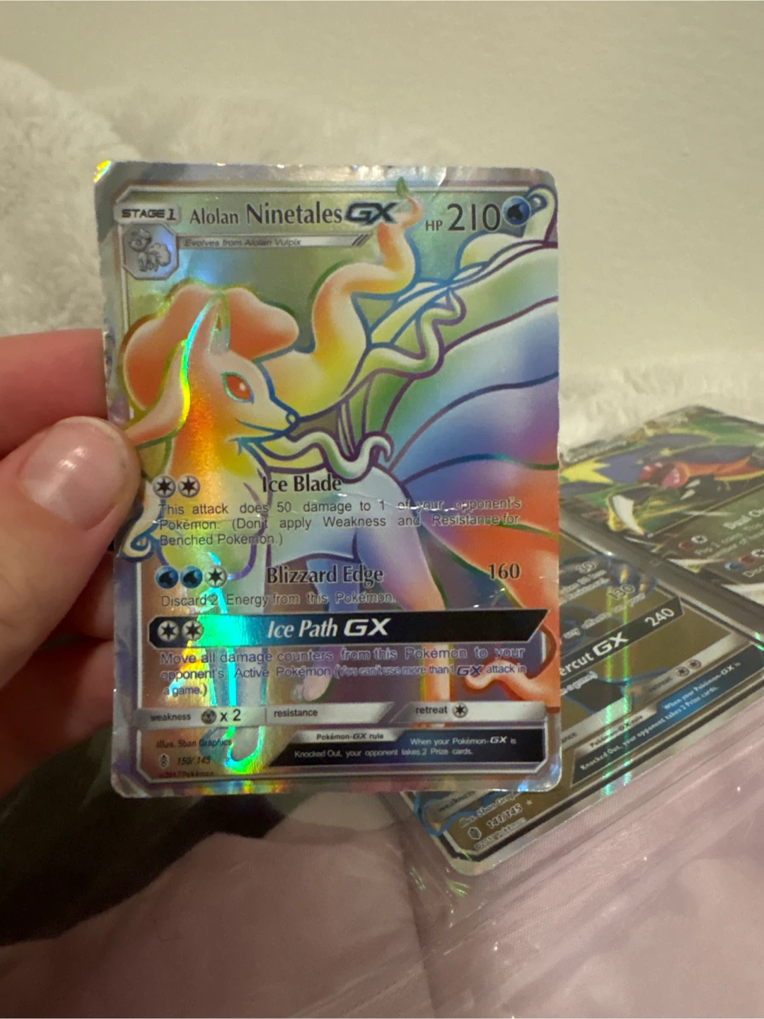 Alolan Ninetales GX Pokémon Card - photo 2