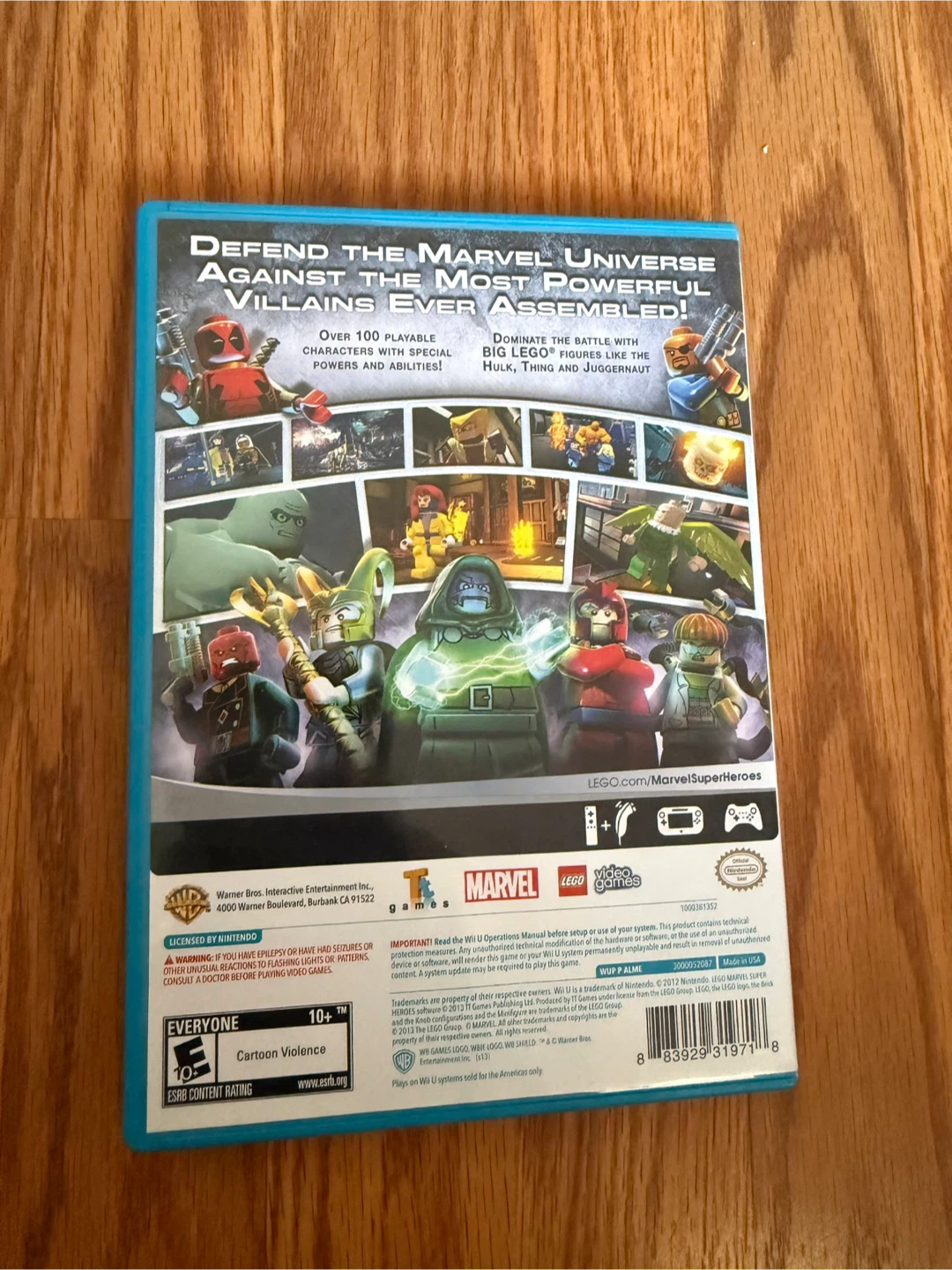 LEGO Marvel Super Heroes Nintendo Wii U Video Game - photo 2