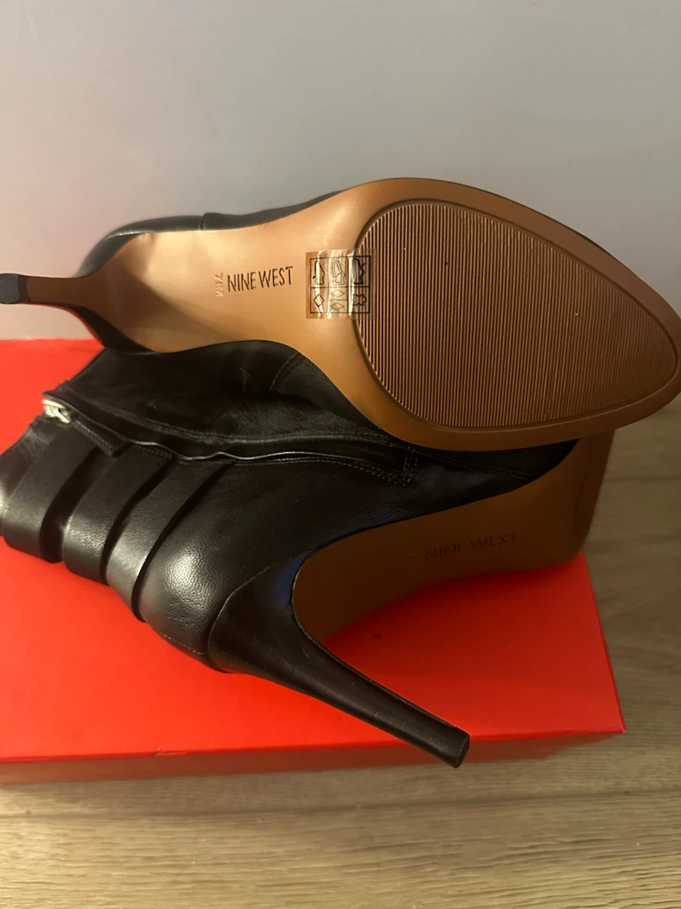 Nine West Black Leather Buckle Ankle Boots - photo 3