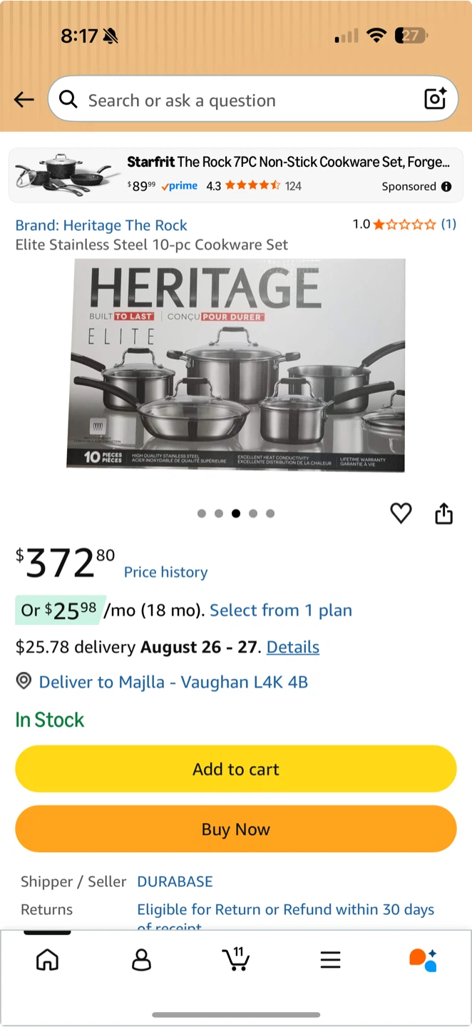 Heritage Elite Stainless Steel Cookware Set - photo 5