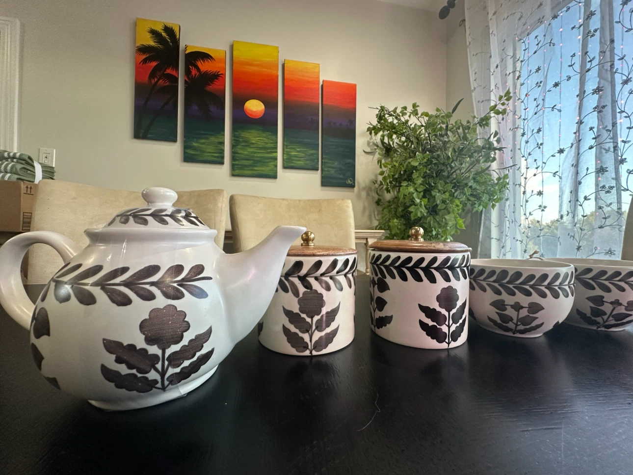VIRAL Homegoods/TJMaxx Canister & Tea Set