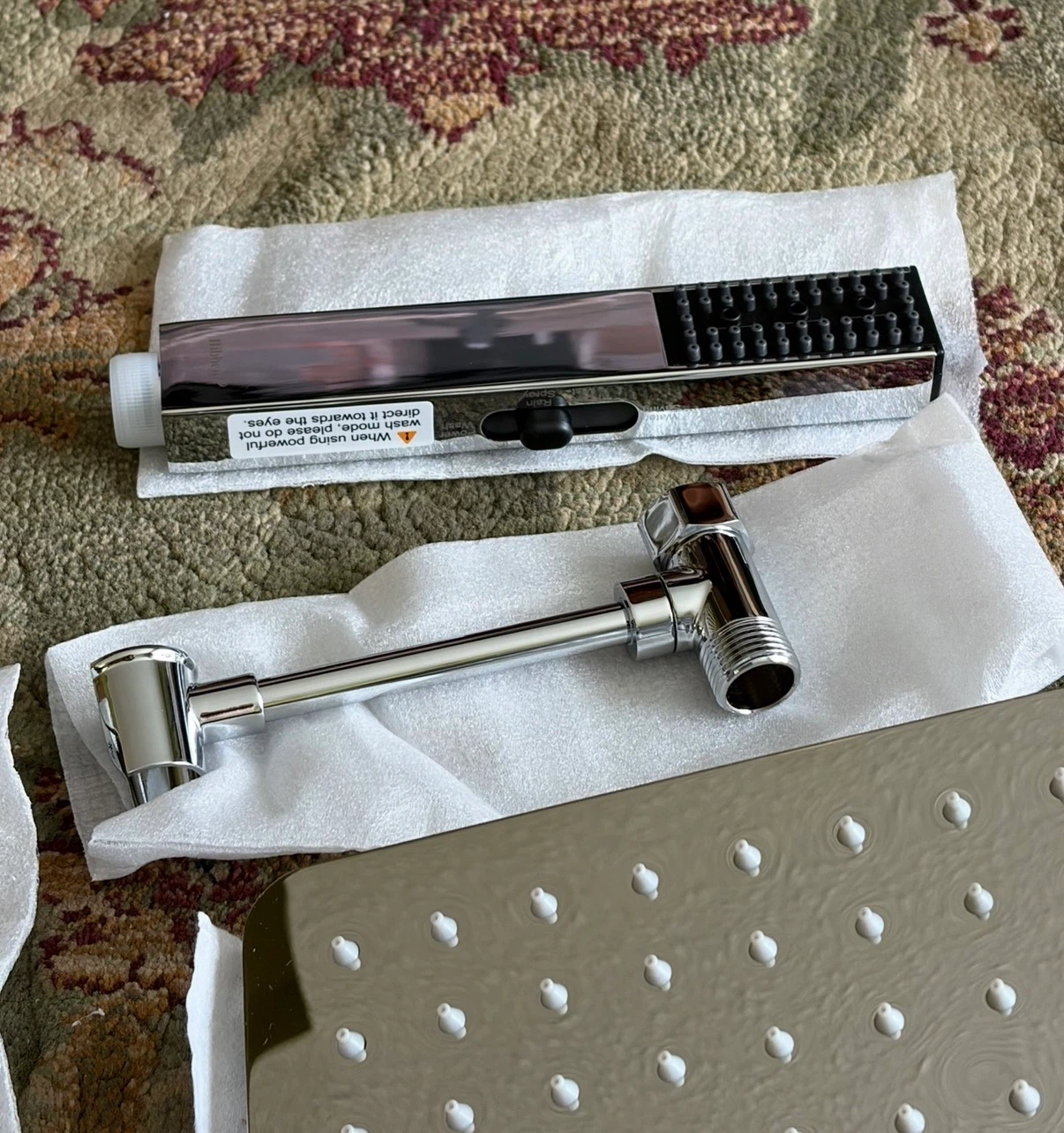 New Hibbent Chrome Shower Head Combo Set - photo 3