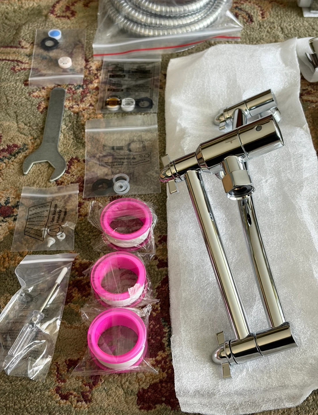 New Hibbent Chrome Shower Head Combo Set - photo 5