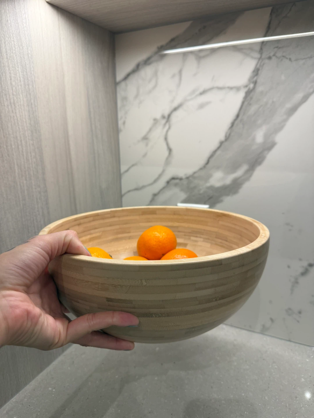 IKEA BLANDA MATT Bamboo Serving Bowl 28cm - photo 2