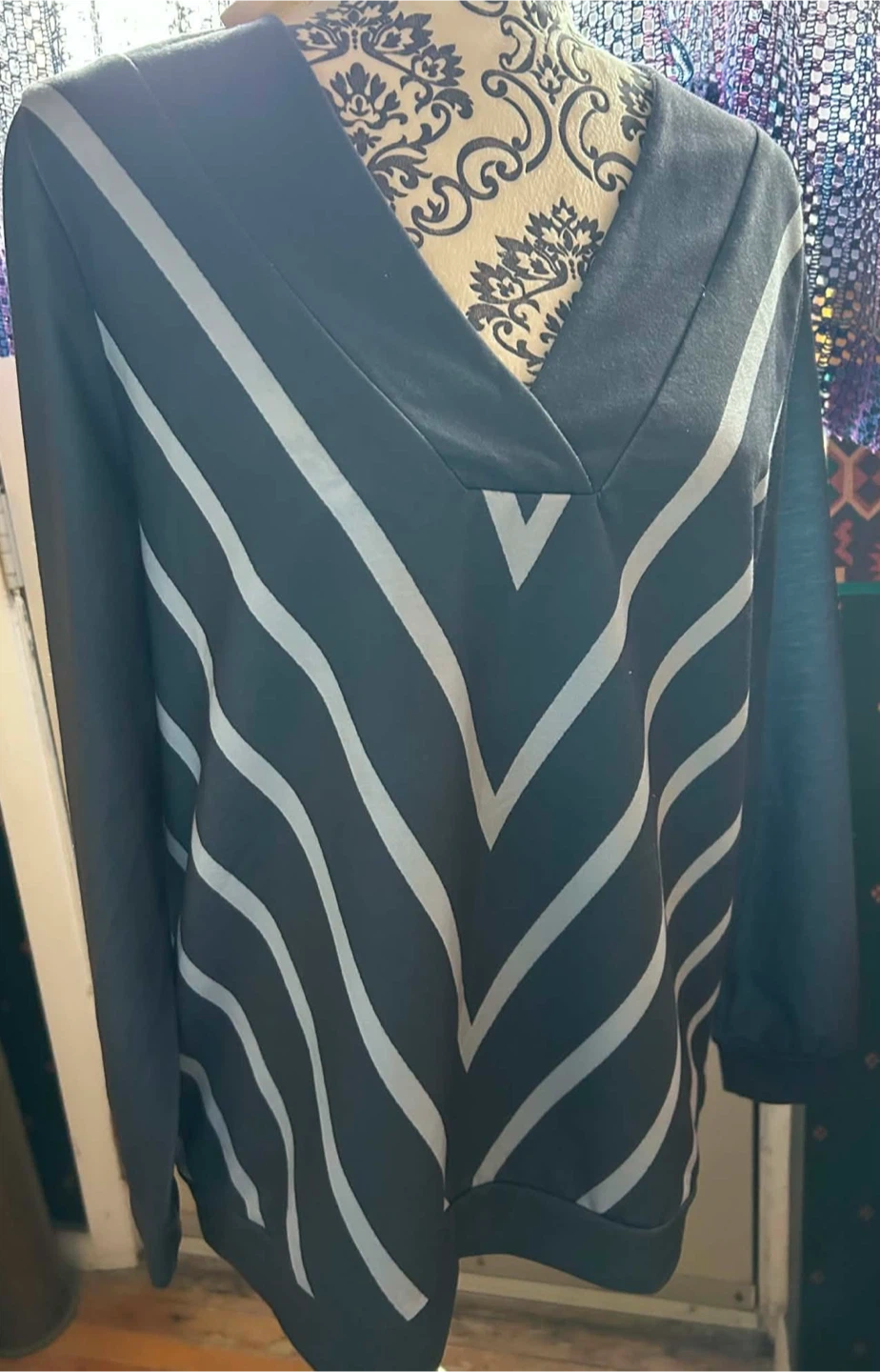 Women's Long Sleeve V-Neck Top