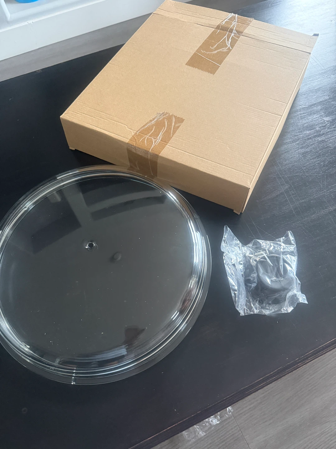 Glass Microwave Splatter Cover for Food, Non-Plastic