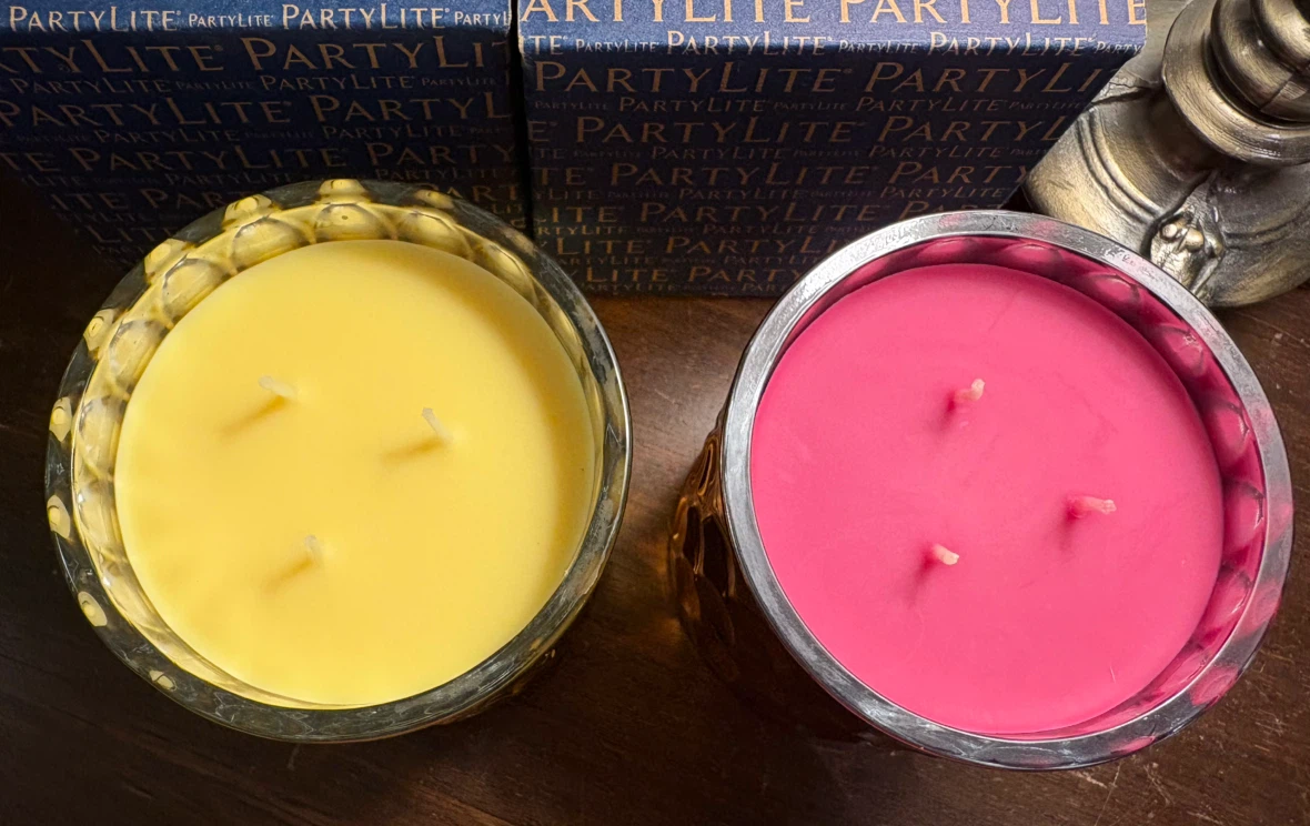 ✨✨PartyLite Scented Jar Candles - Lemon & Raspberry Macaroon - photo 2