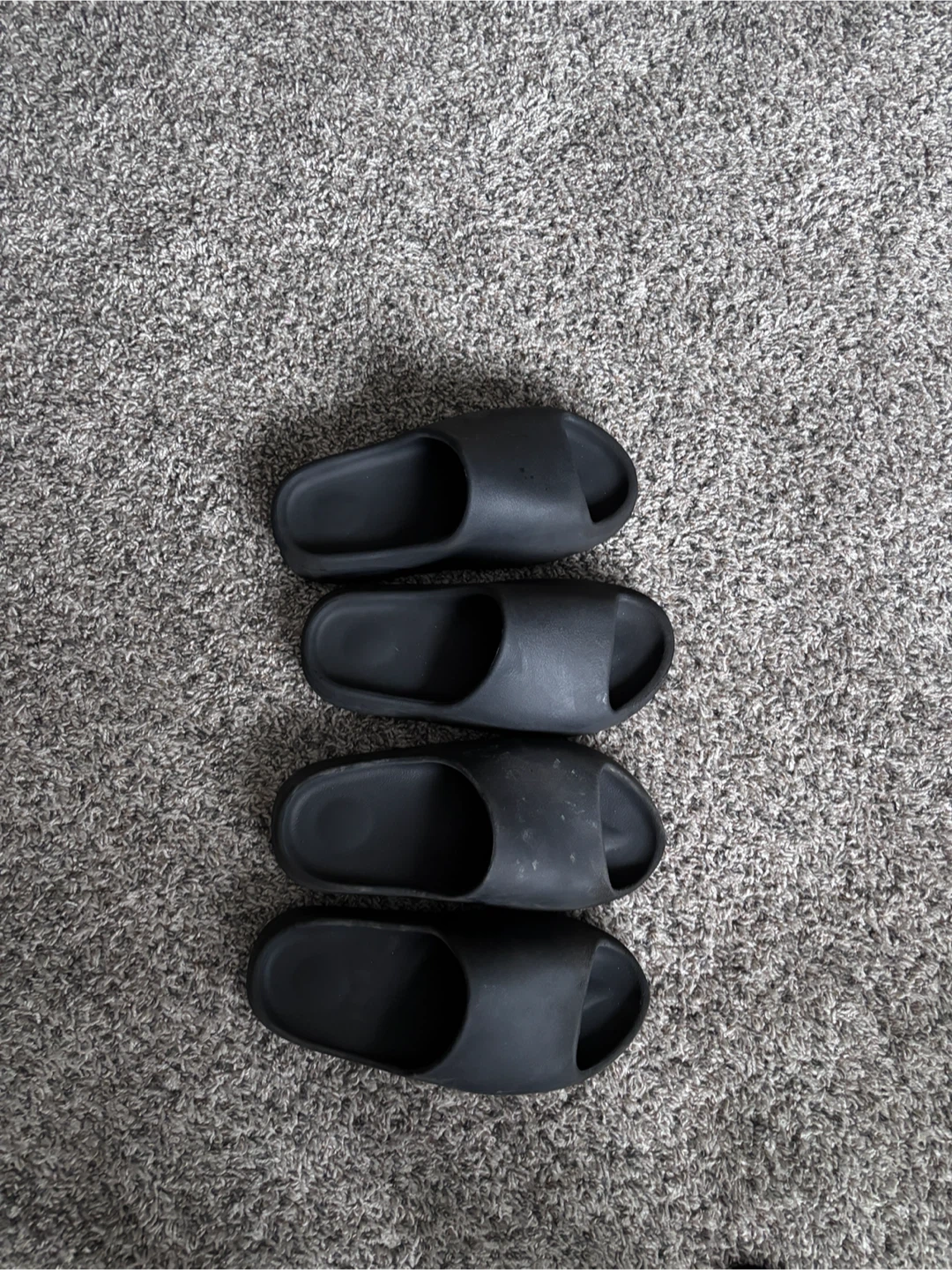 Black Yeezy slides Sandals
