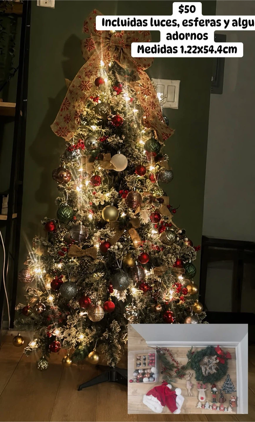 Decorated Christmas Tree with Ornaments