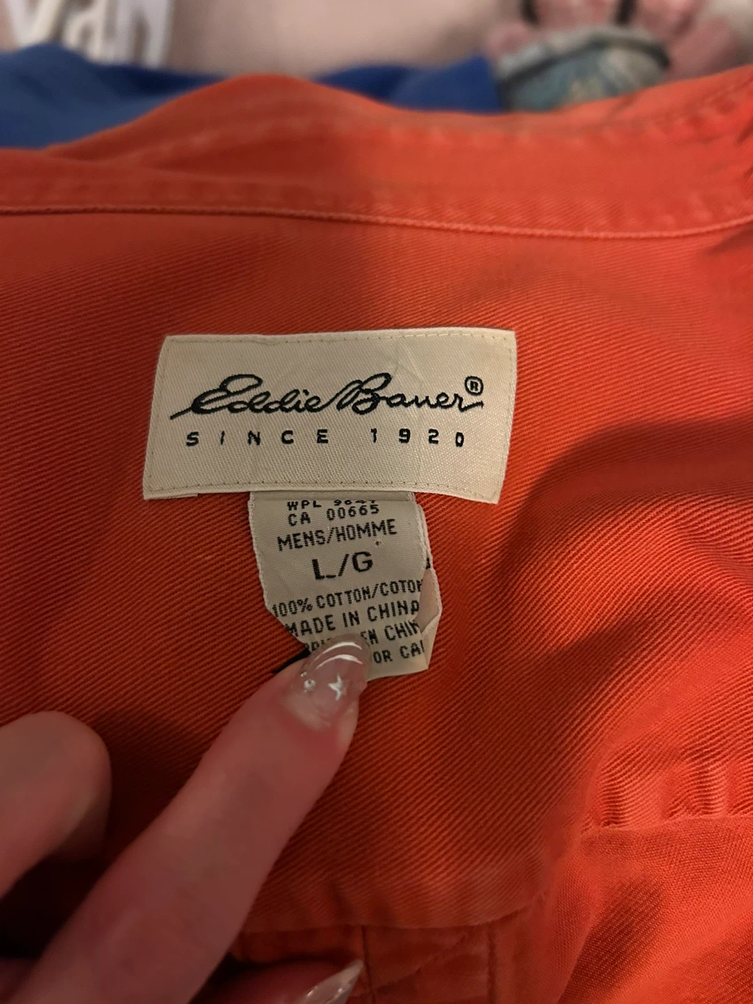 Eddie Bauer Orange Button-Up Shirt - Large - photo 4