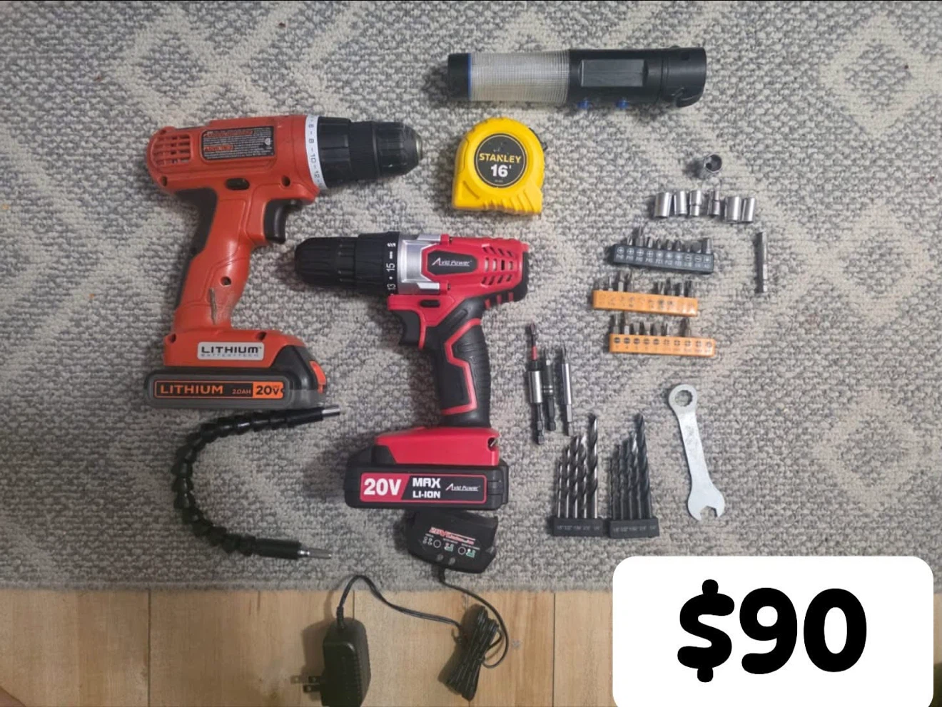 Black & Decker 20V Drill Set with Accessories