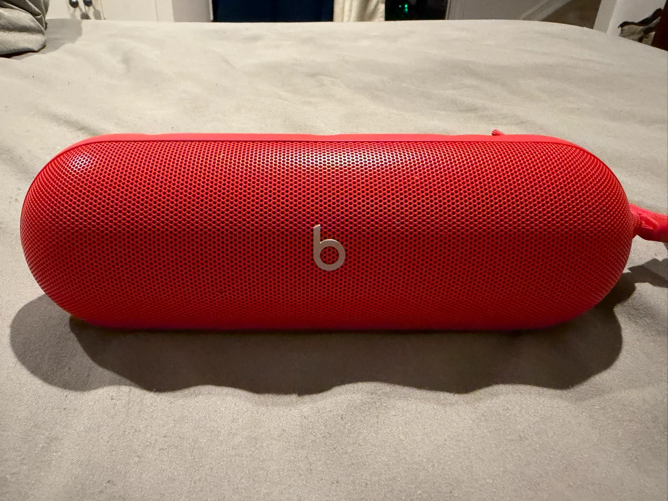 Bright Red Beats Pill Bluetooth Speaker