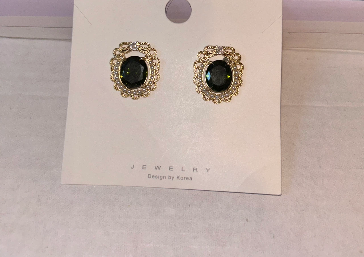Gold Tone Oval  - Design by Korea