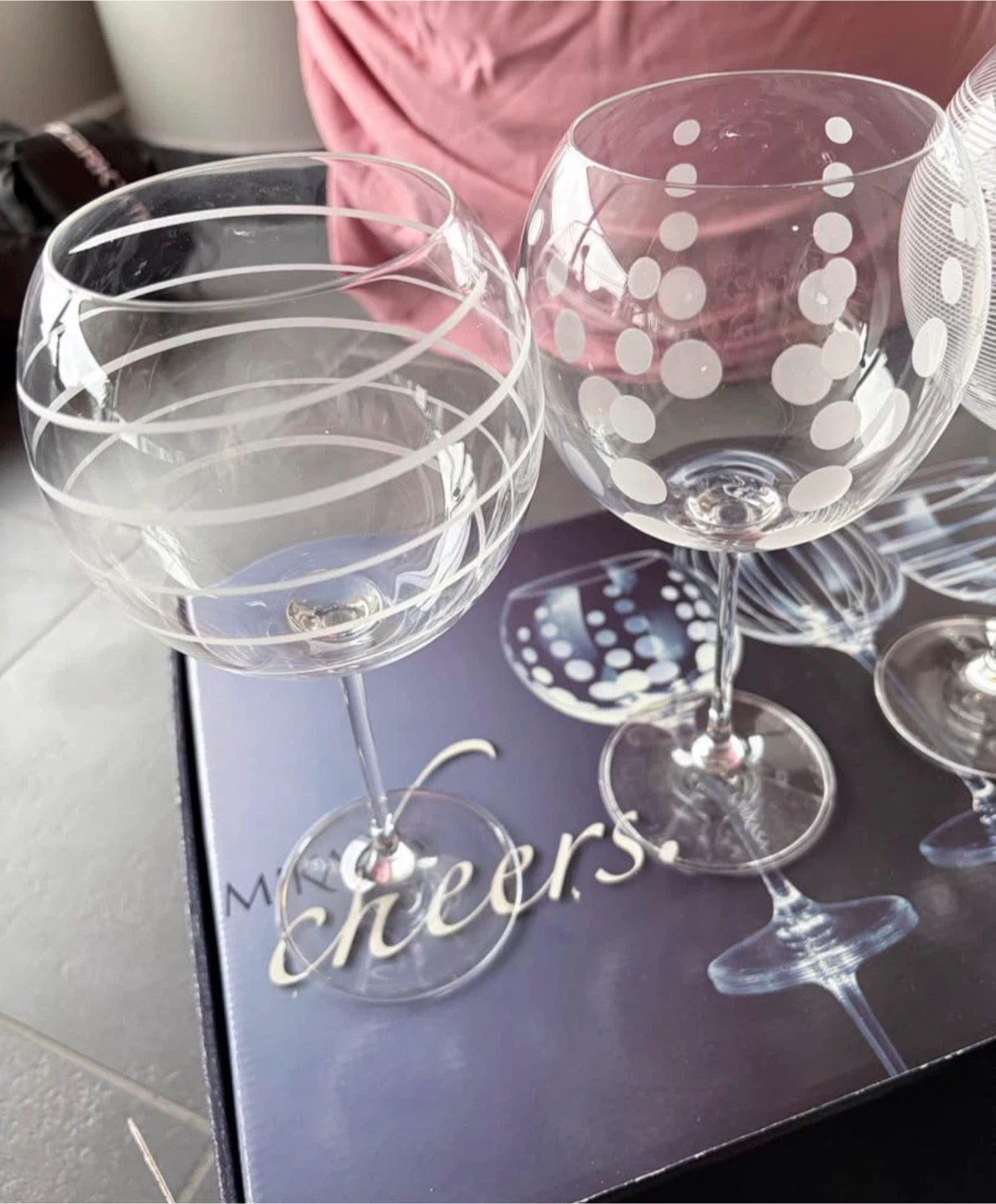 Mikasa Cheers Crystal Wine Glasses - photo 4