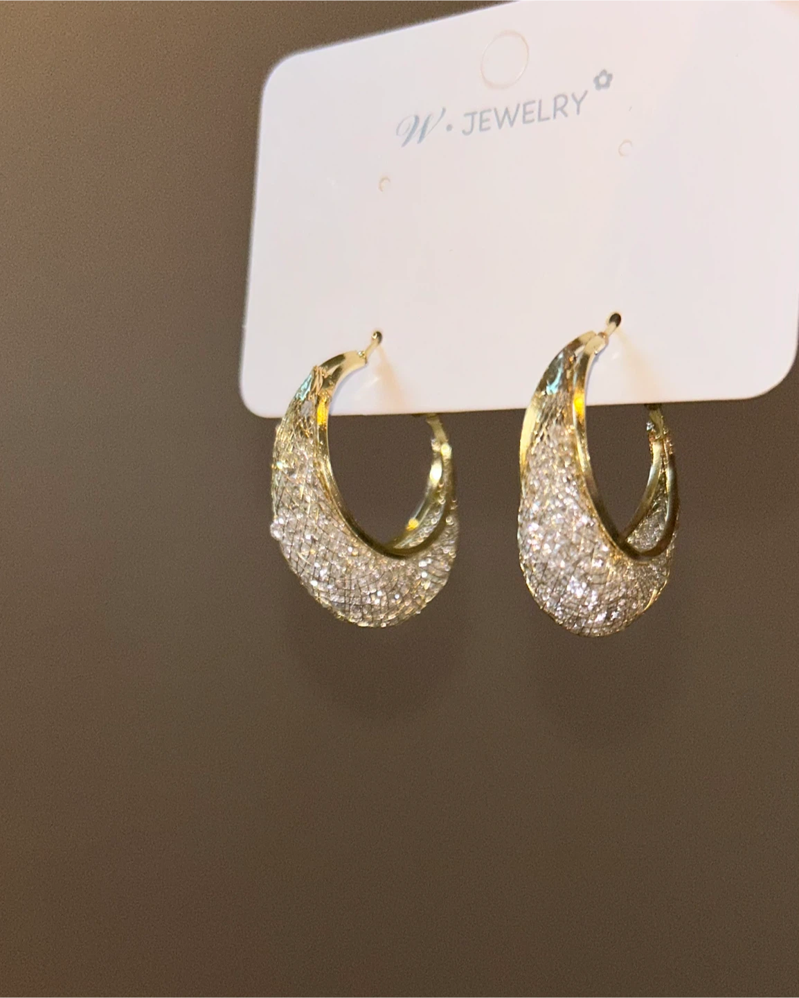 W. JEWELRY Crystal Hoop Earrings - photo 2