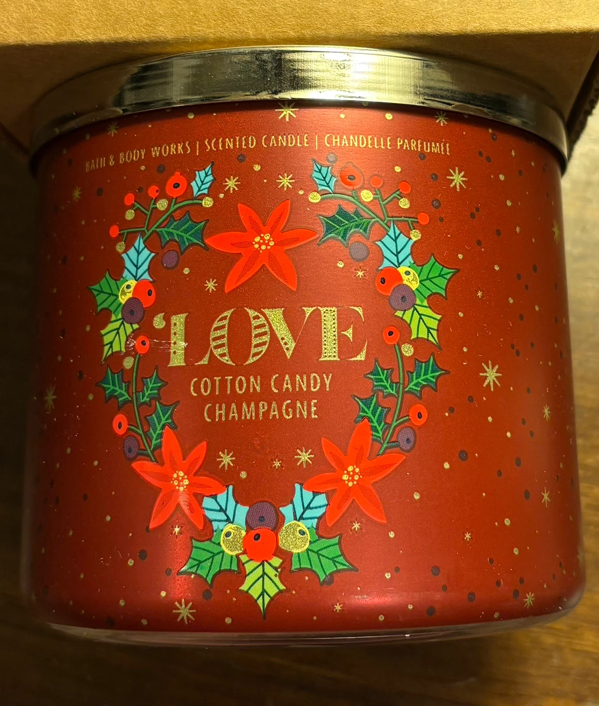 ✨✨Bath & Body Works 3-Wick Candle - Cotton Candy Champagne