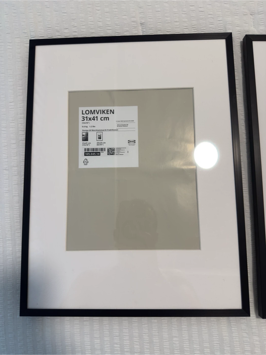 2 IKEA LOMVIKEN Black Picture Frames - photo 2