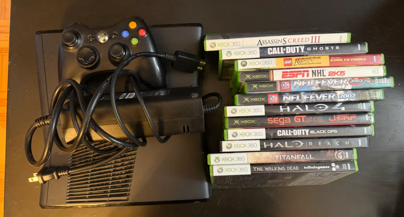 Microsoft Xbox 360 Slim Console Bundle with 13 Games