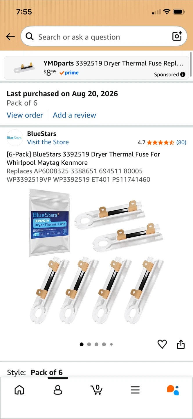 BlueStars Dryer Thermal Fuse Replacement - photo 4