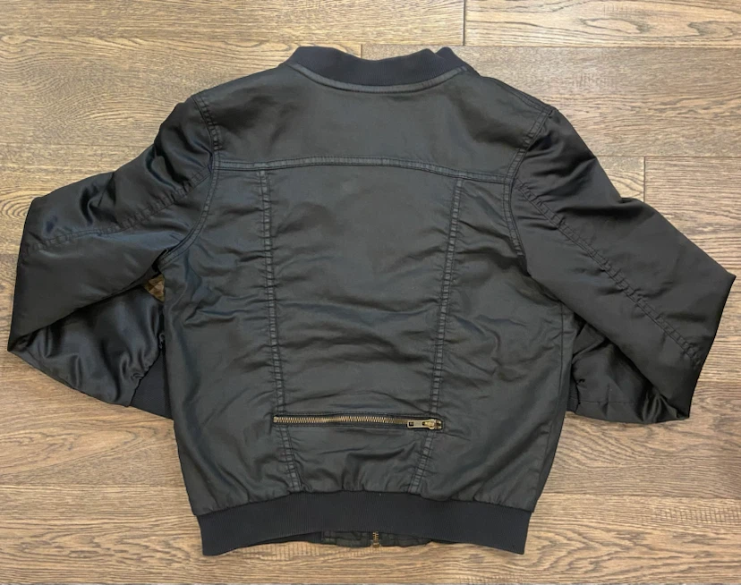 EUC Zara Boys Black Utility Bomber Jacket 9-10 yrs, 140cm - photo 2