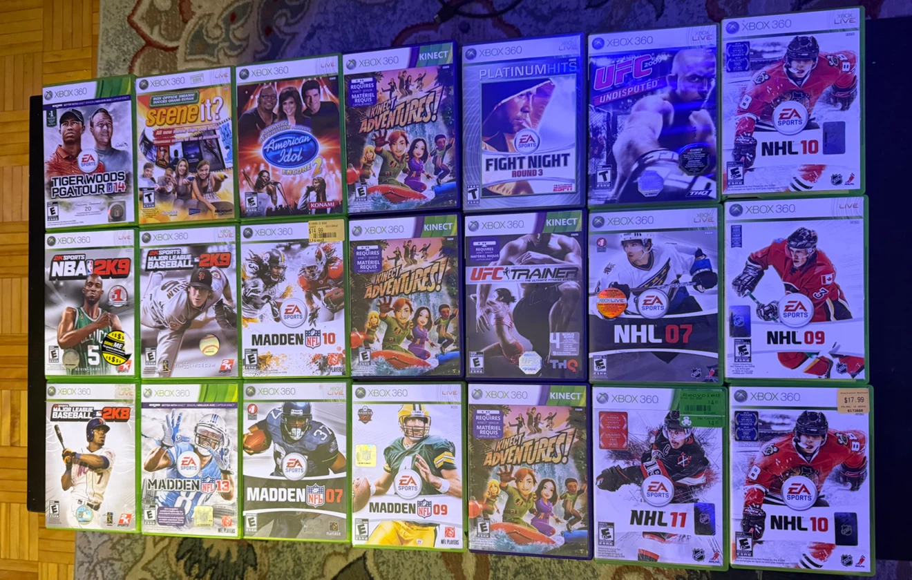 Xbox 360 Sports and Kinect Game Bundle 21 Pieces - photo 2