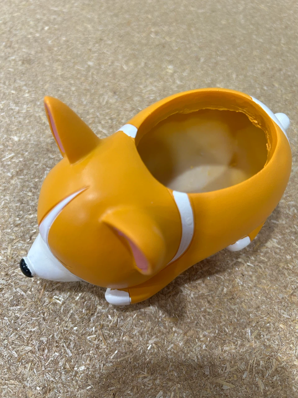 Orange Corgi Planter Pot - photo 3