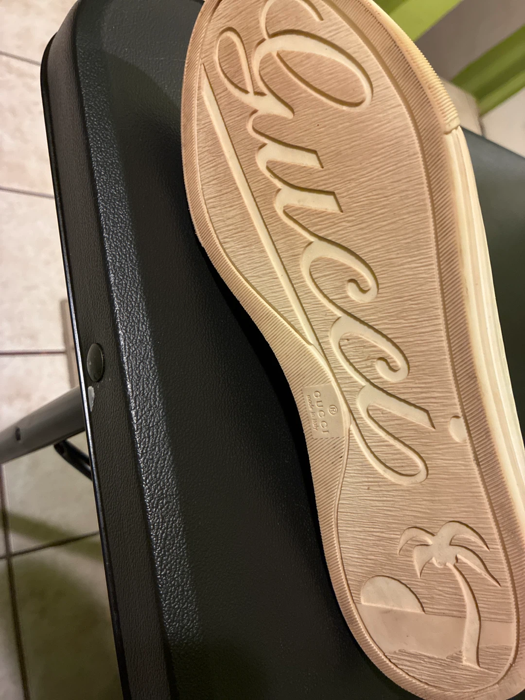 Gucci Pink Canvas Sneakers - photo 2