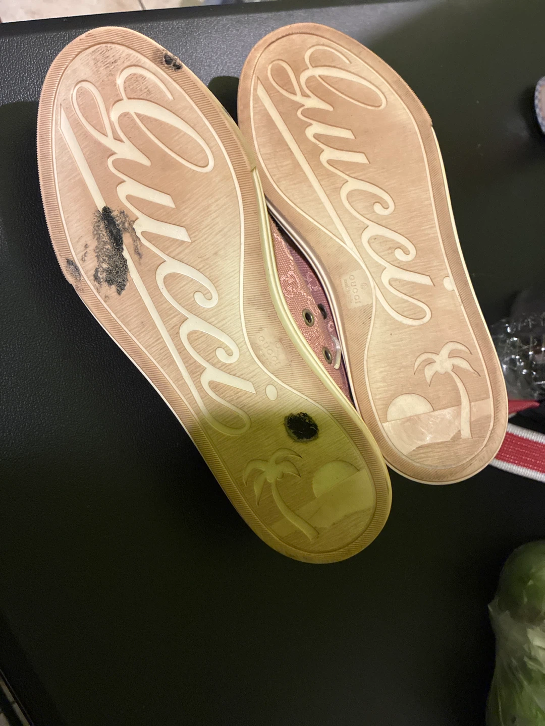 Gucci Pink Canvas Sneakers - photo 3