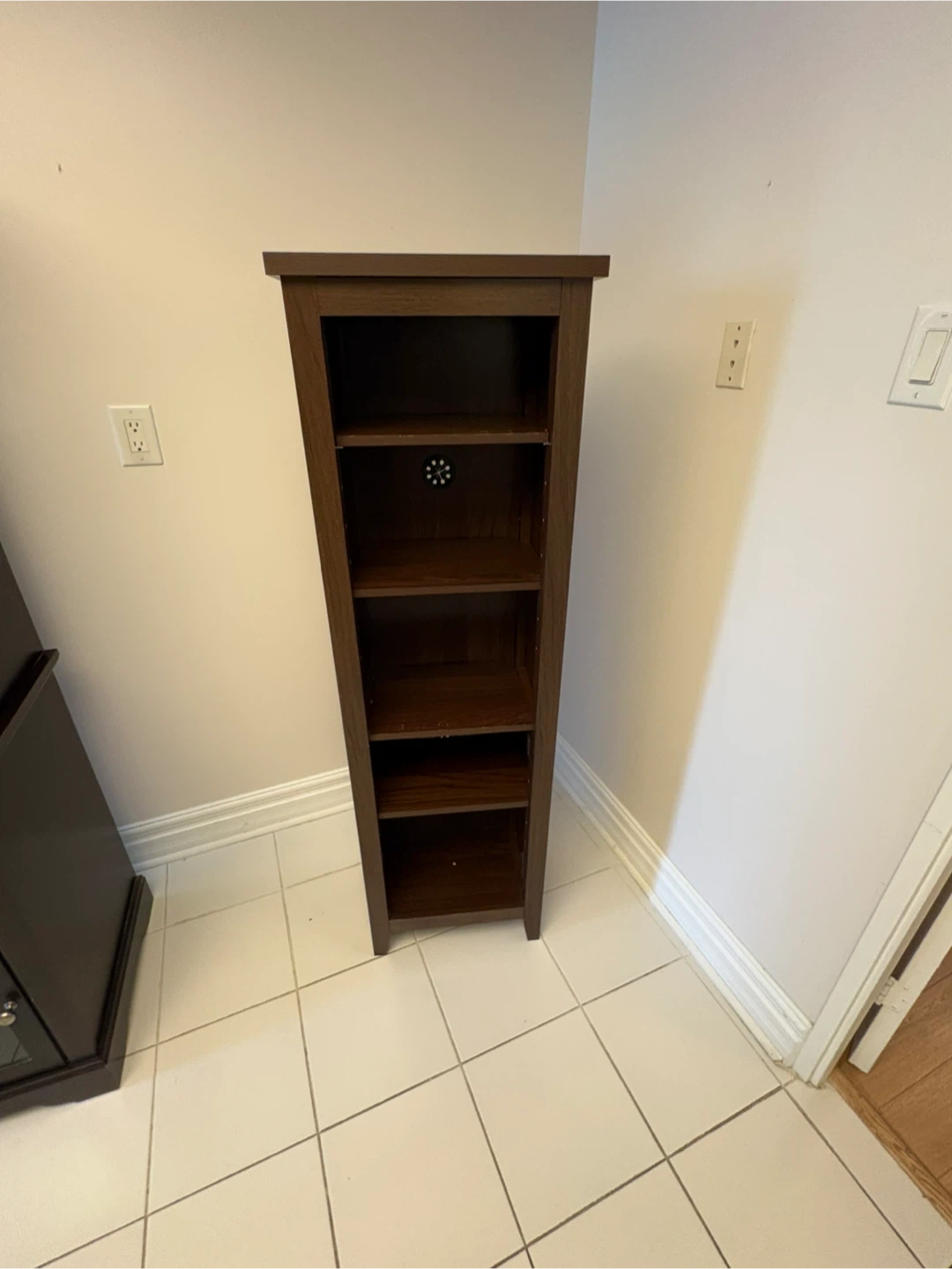 Free delivery used Dark Wood Bookshelf