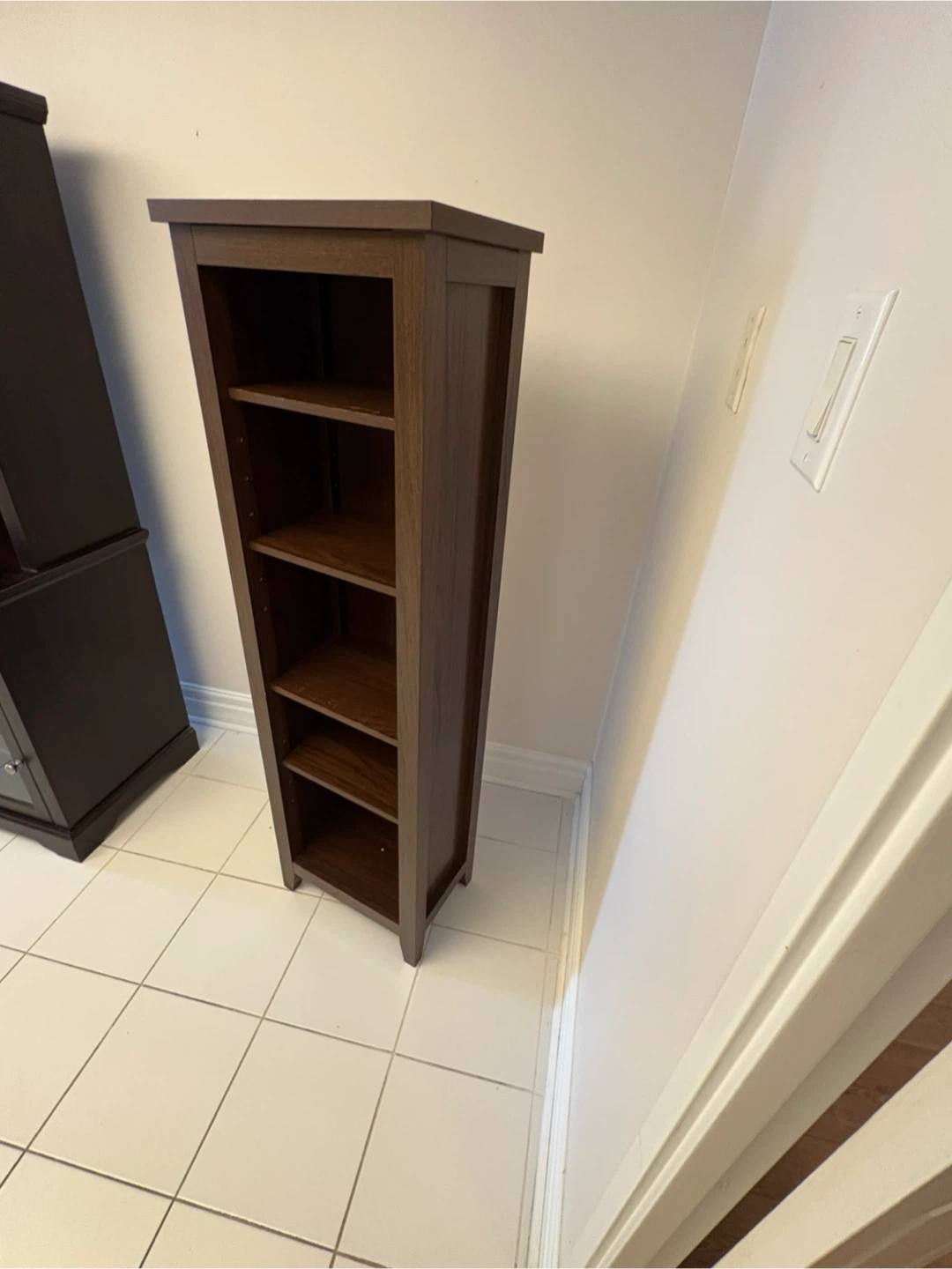 Free delivery used Dark Wood Bookshelf - photo 4