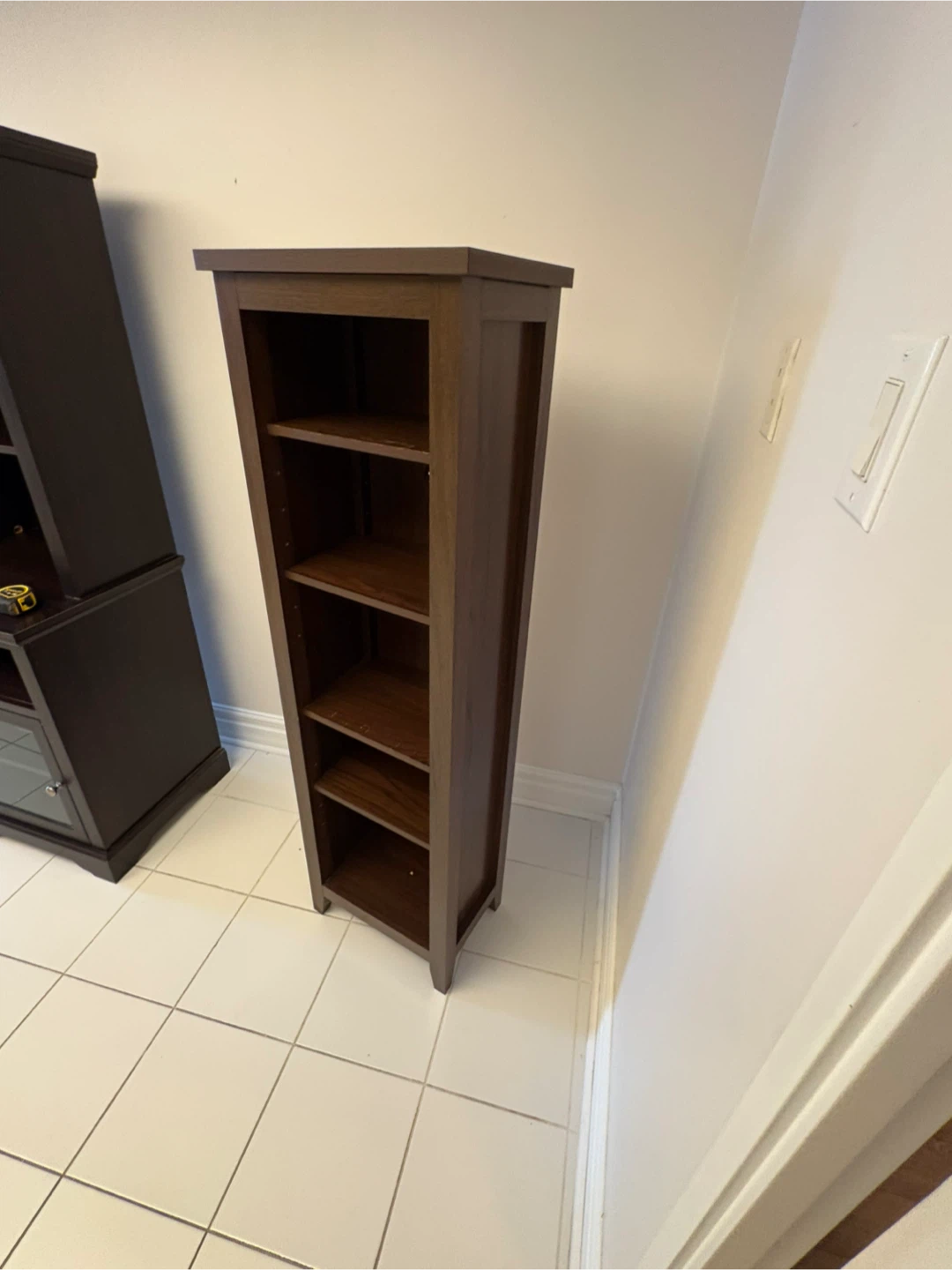 Free delivery used Dark Wood Bookshelf - photo 5