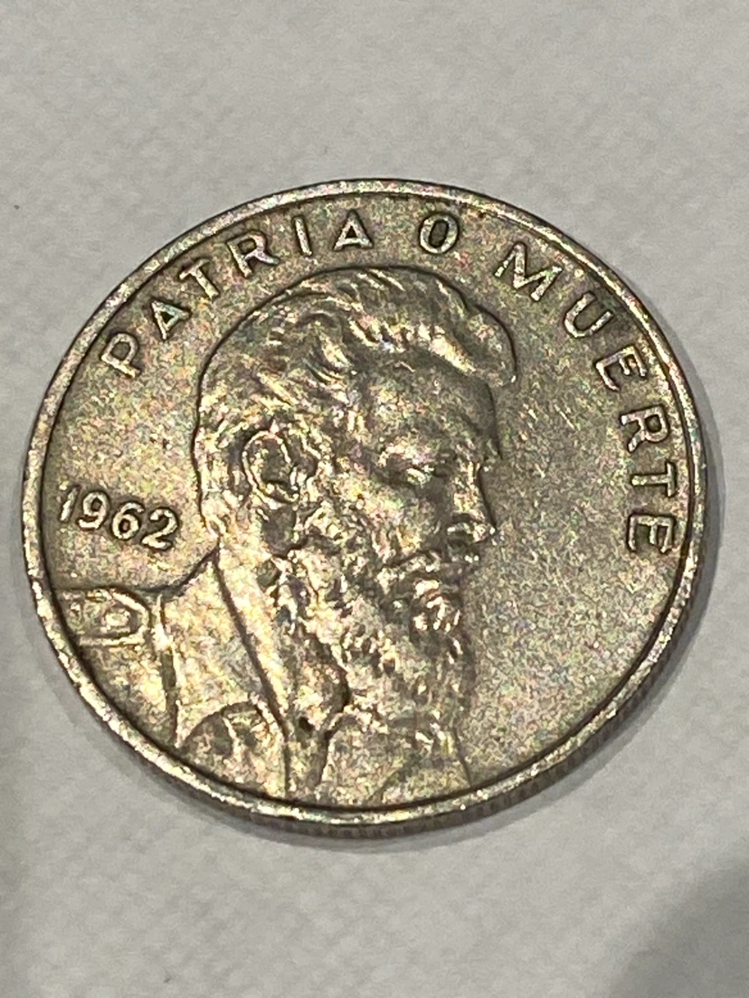 1962 Republic of Cuba 40 Centavos Coin