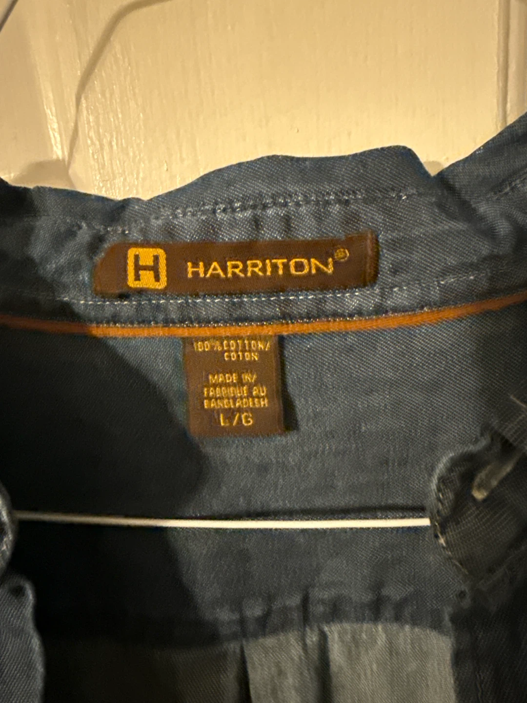 Harriton Denim Button-Up Shirt - Size L - photo 2