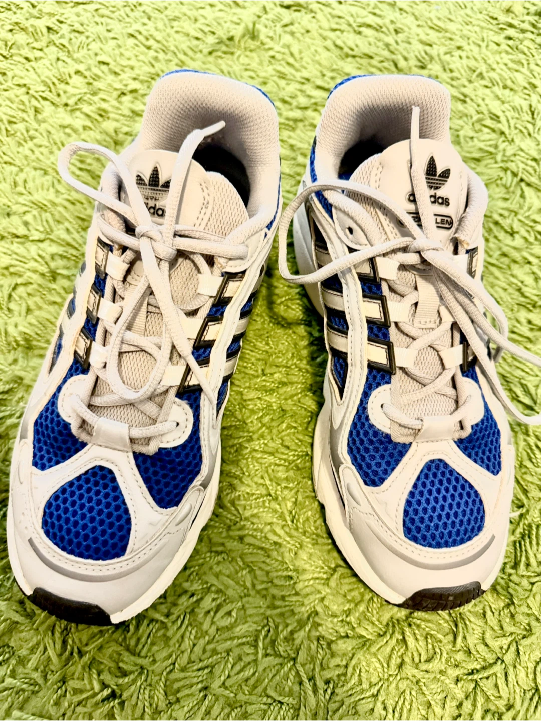 Adidas Men's Running Shoes Grey/Blue Size 7