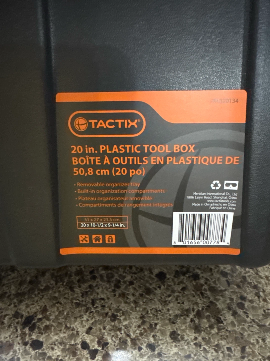Tactix 20 inch Plastic Tool Box - photo 5