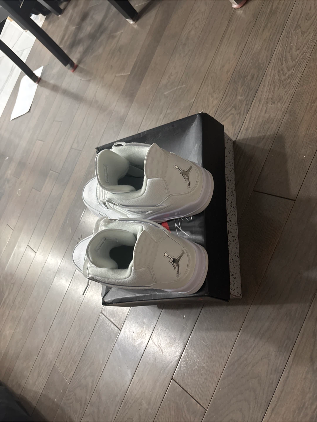 White Air Jordan 4 Sneakers - photo 3