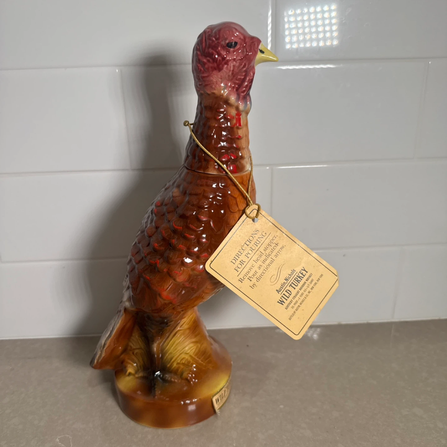 Wild Turkey 8 Years Old 101 Proof 4/5 Quart Decanter