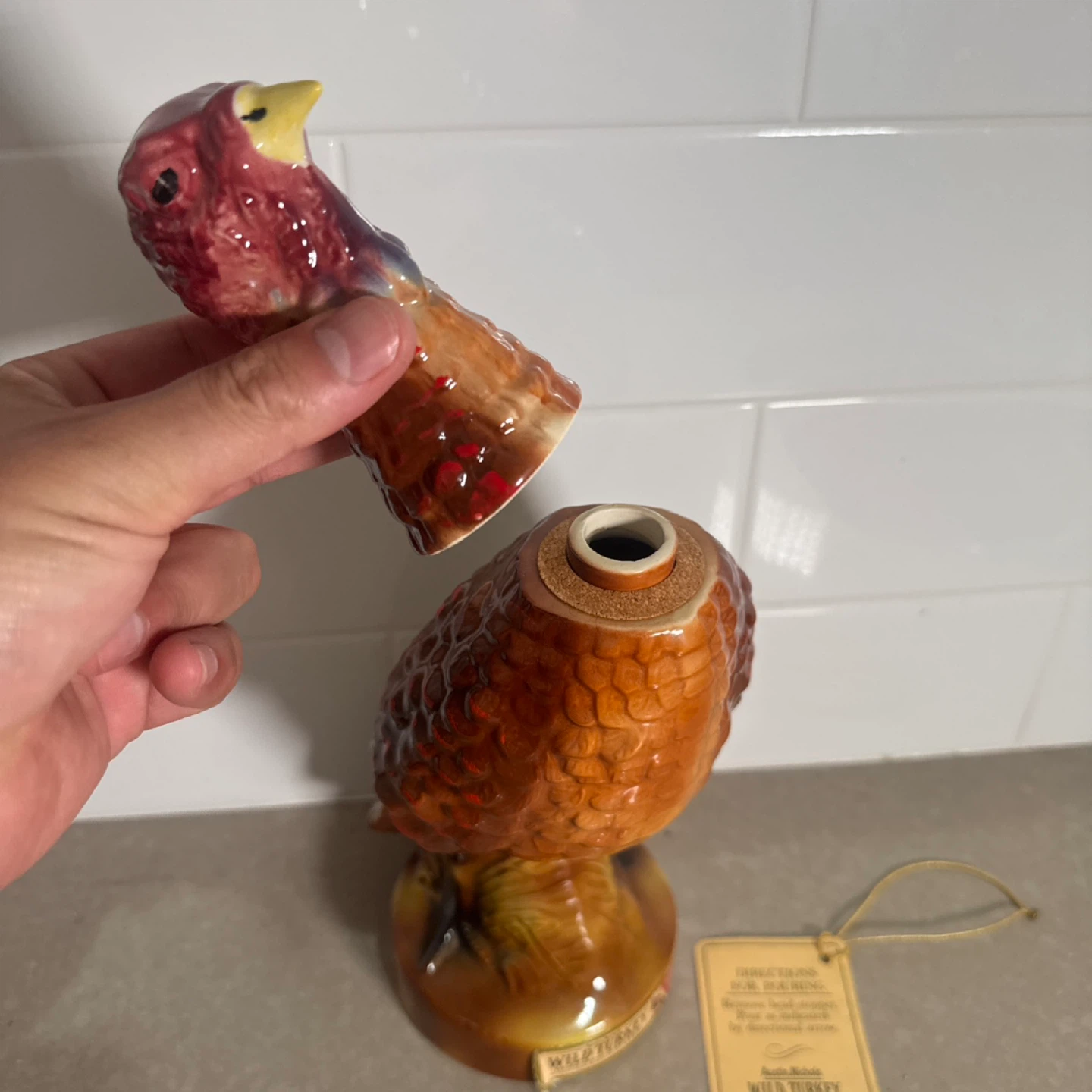 Wild Turkey 8 Years Old 101 Proof 4/5 Quart Decanter - photo 4