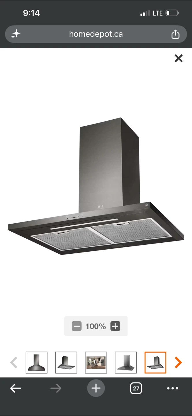 New LG Studio Wall-Mount Chimney Range Hood - photo 4