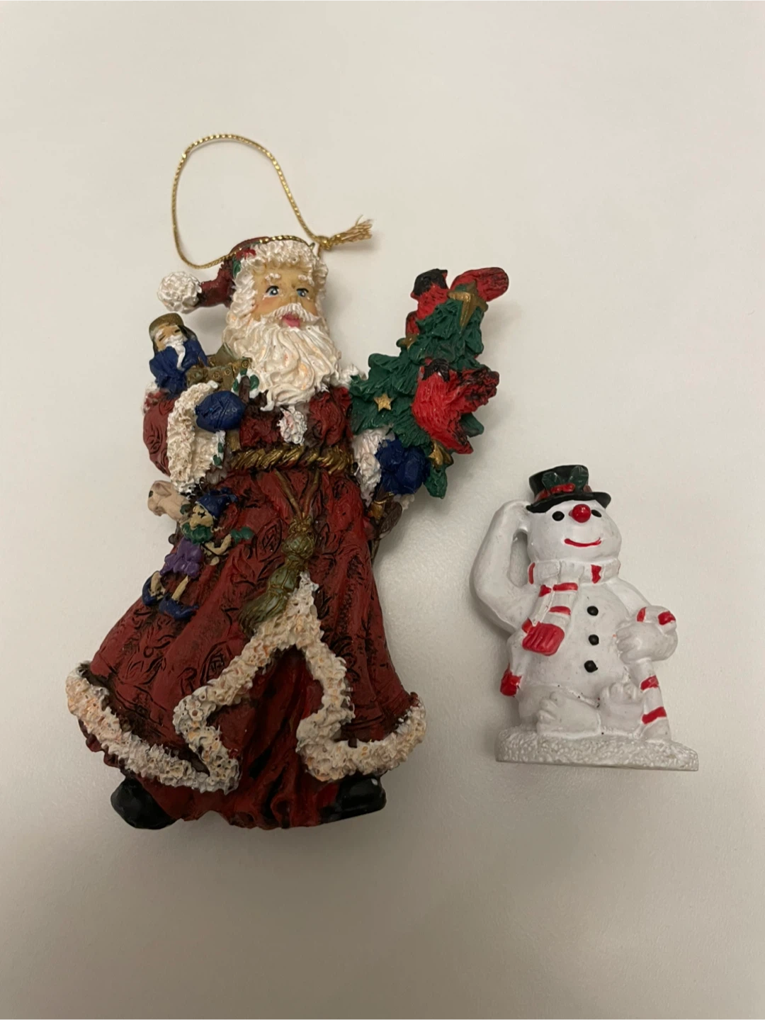Christmas Ornaments - Santa and Snowman